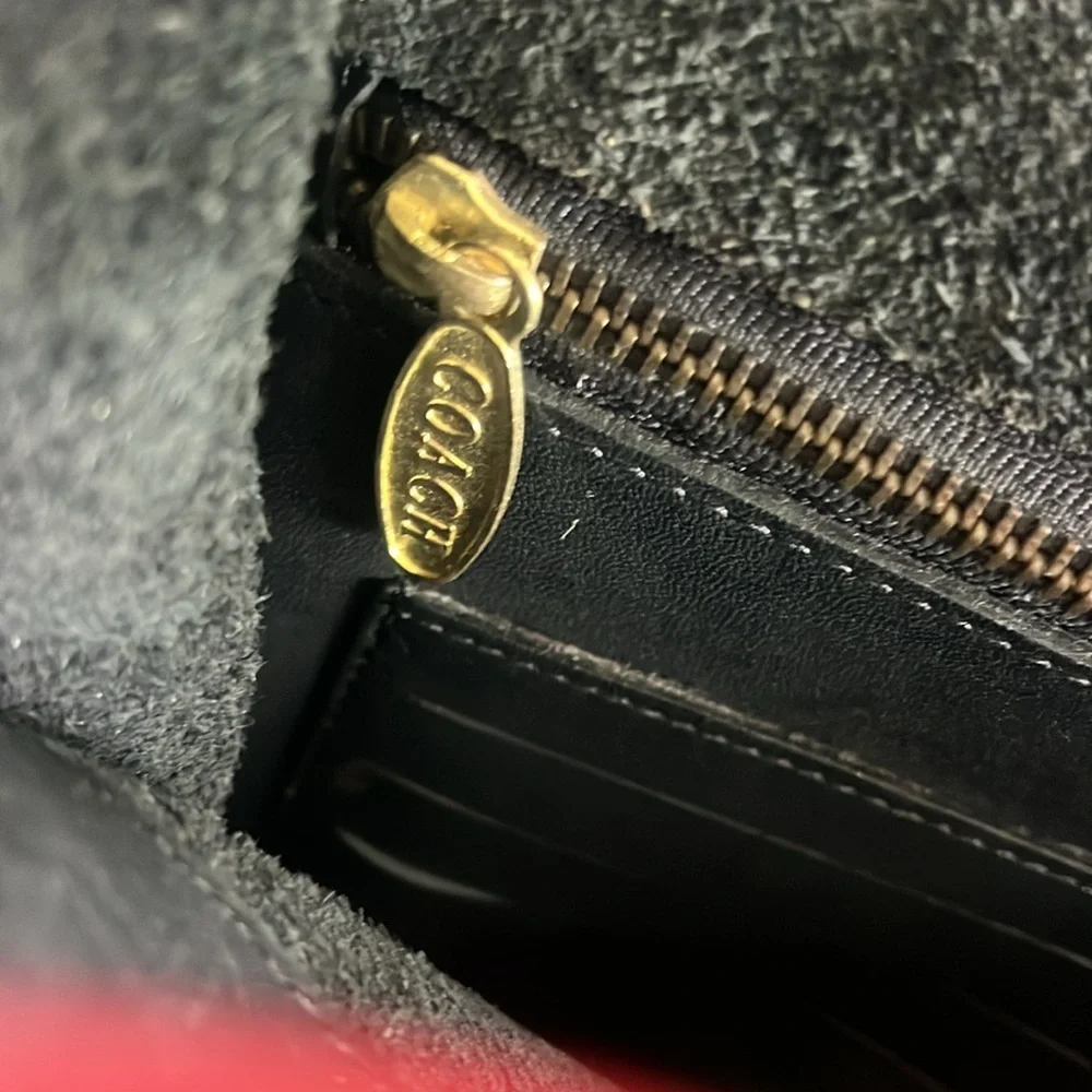 Vintage Coach Metropolitan black Leather Briefcase / Computer Bag 16" x 12" x 3" - Picture 8 of 11